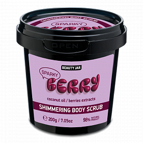 BEAUTY JAR Sparky Berry Shimmering body scrub,200g